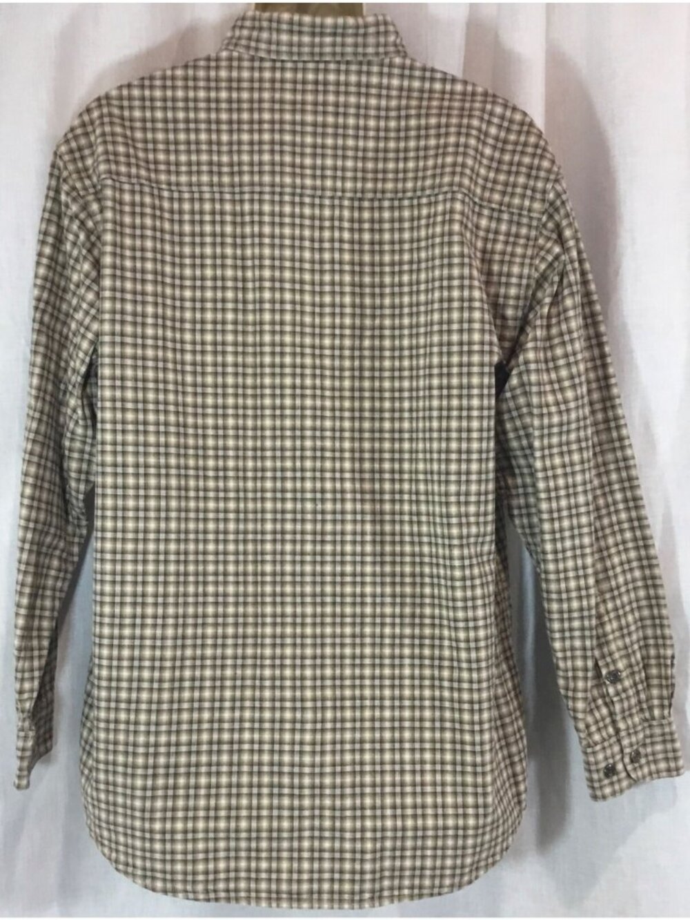 Magellan Sportswear Shirt Mens M Grunge Brown Cabincore Plaid Button Down VTG - Picture 2 of 12